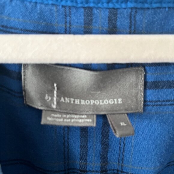 Anthropologie Melody Blue Velvet Tunic Dress size XL - Picture 2 of 10